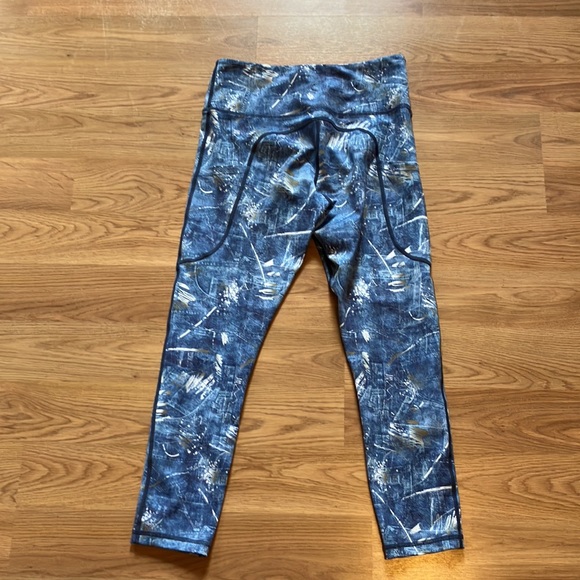 ZYIA Women’s Blue Leggings, Size 6/8 - Picture 4 of 6